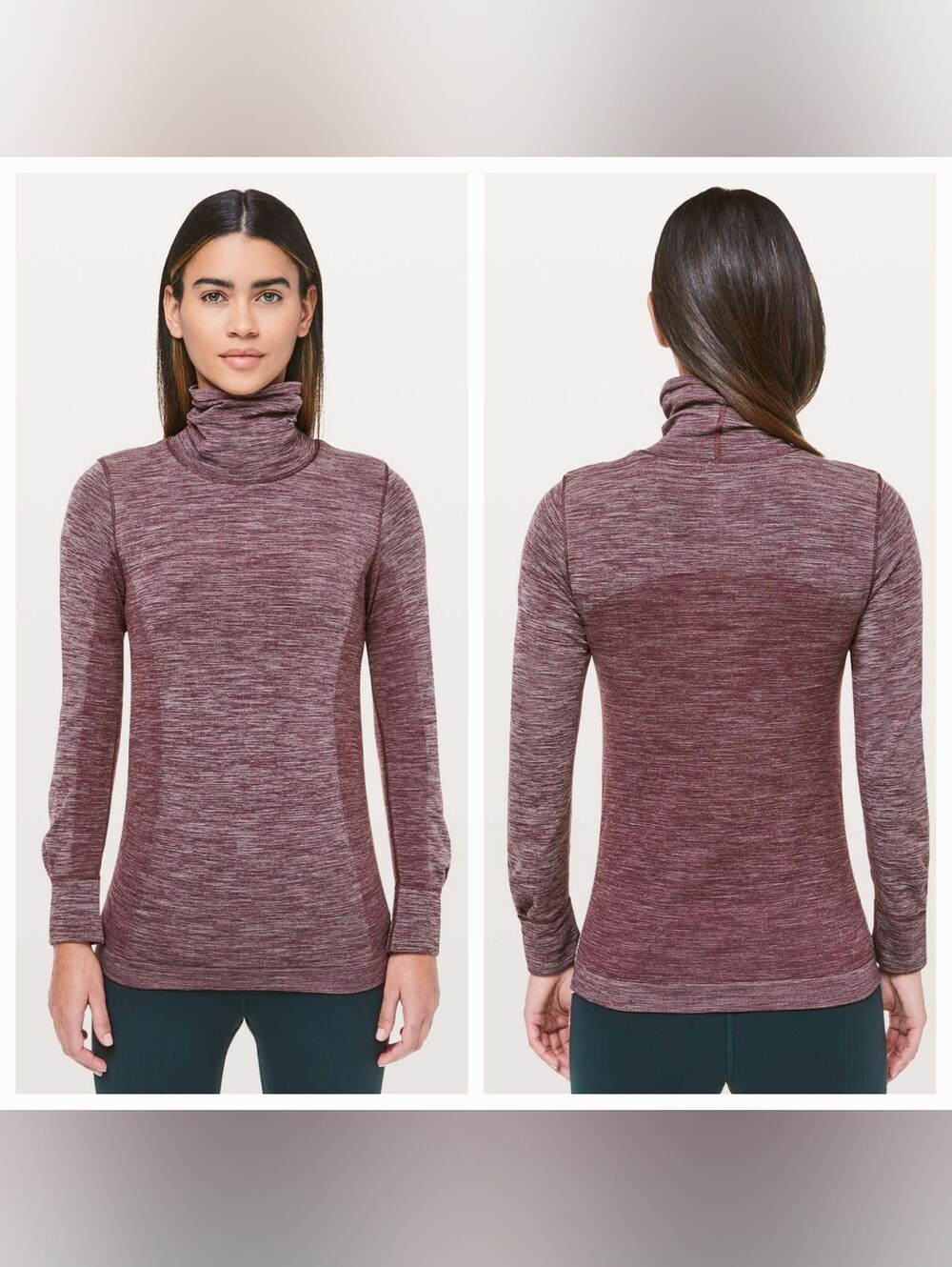 Lululemon Woolly Wonder Turtleneck Sz 4 Loose Fitting Sz 6 Fitted